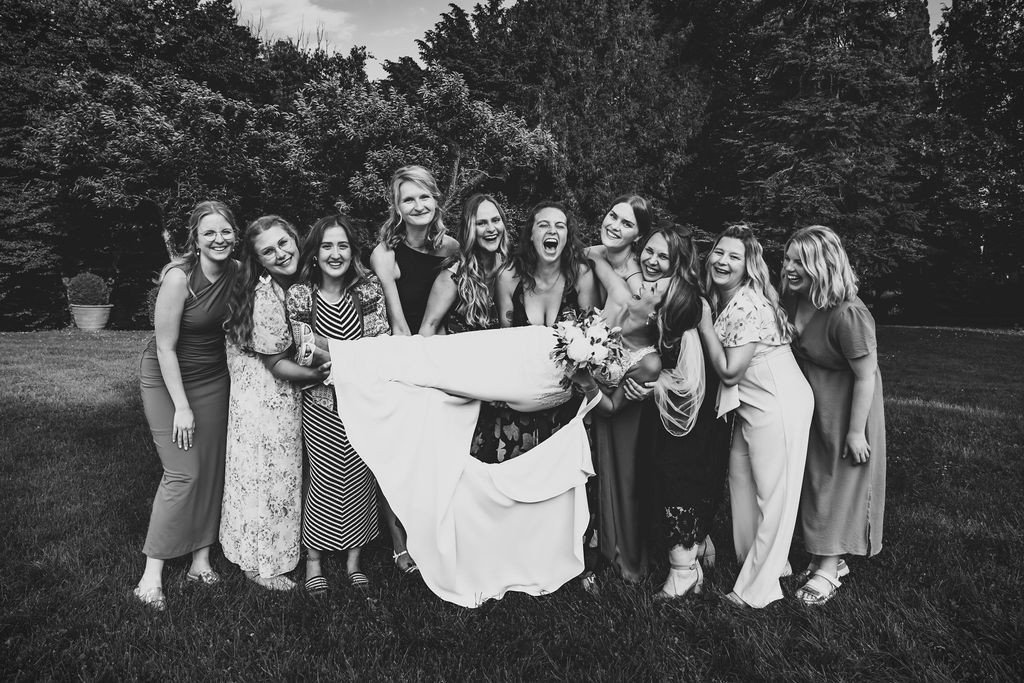 Feeling like the luckiest bride in the world to have these incredible bridesmaids. ⁠
⁠